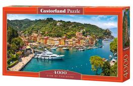 Castorland - 4000 Piece Jigsaw Puzzles, View of Portofino, Italy, Italian holiday, C-400201-2 - Red