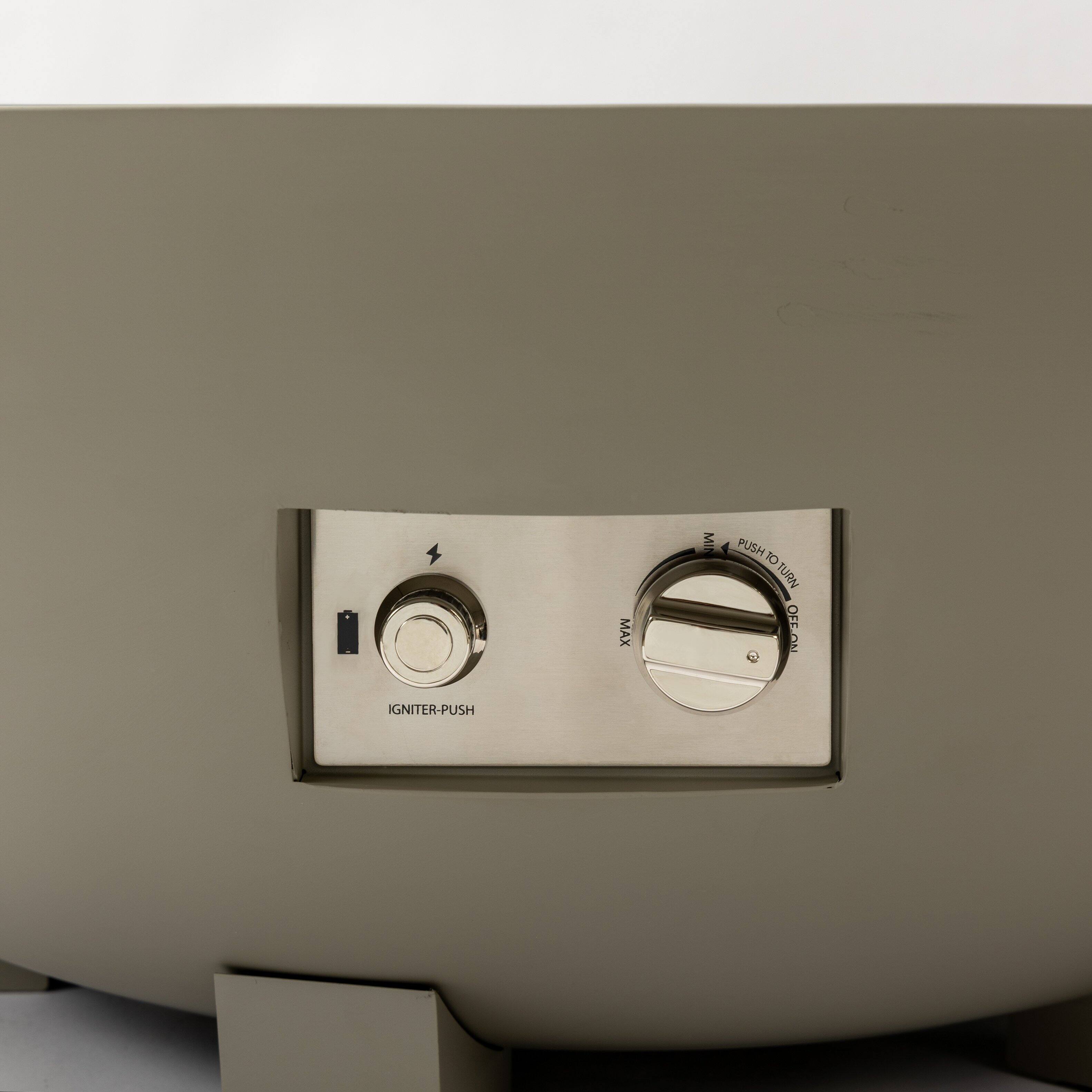 MAX MIN PUSH TO TURN O/E ON  
IGNITER-PUSH