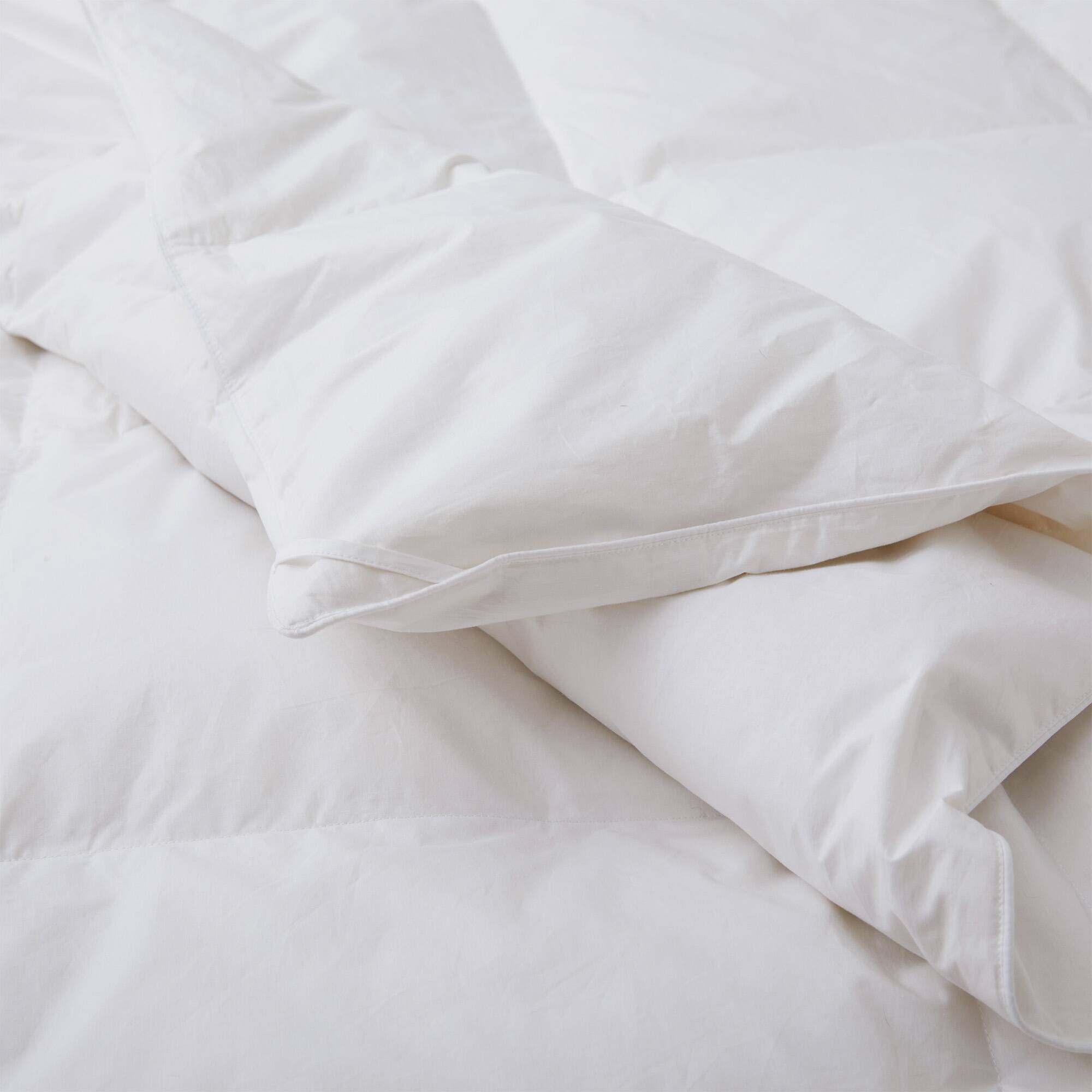 Back. Peace Nest - Peace Nest All Season 100% Cotton White Goose Feather Down Comforter Duvet Insert, King - White.