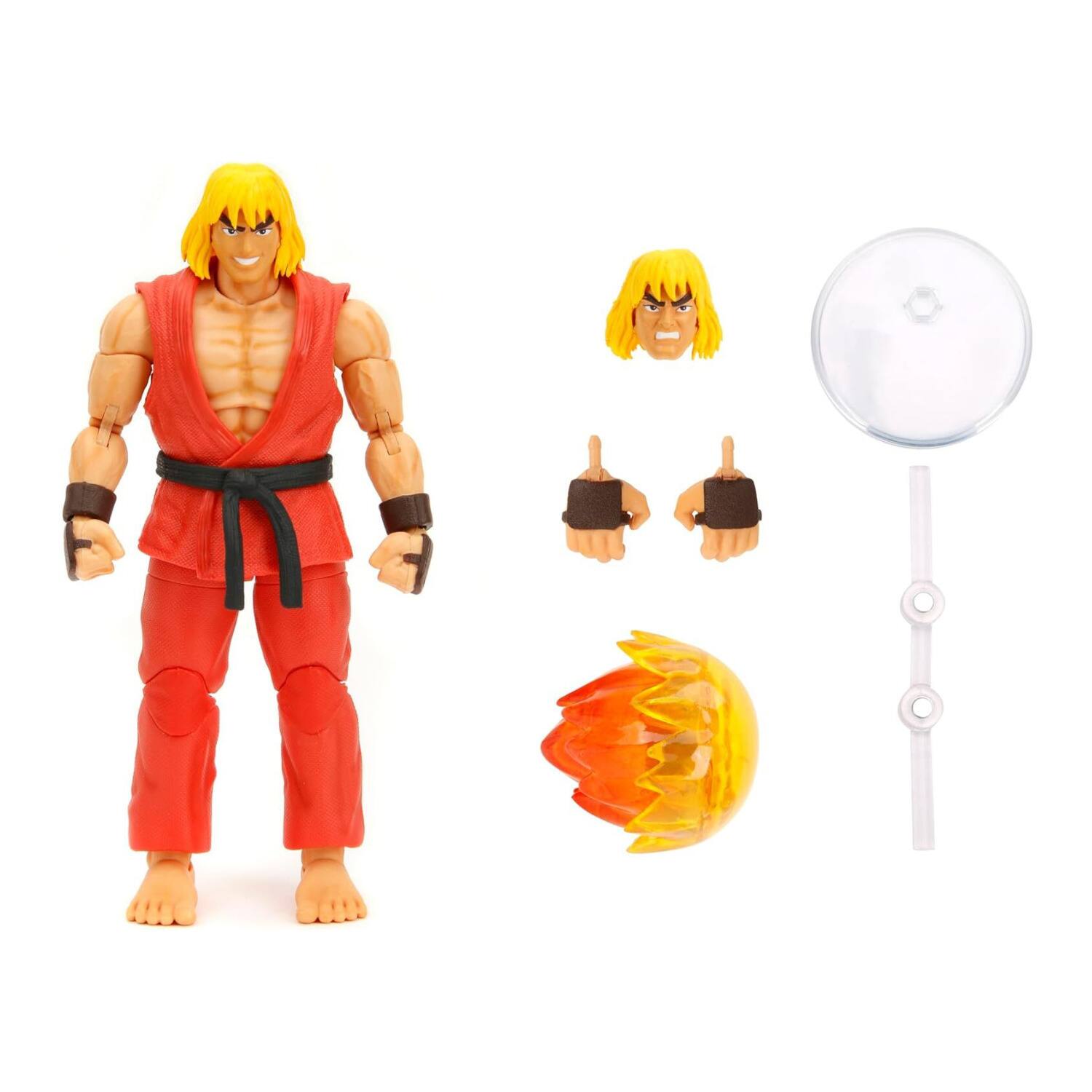Back. Jada Toys - Jada Toys - Street Fighter - Ken 6" Action Figure   - Collectibles - Multicolor.