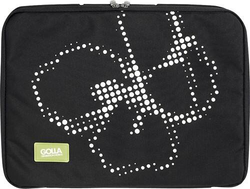Front Standard. Golla - Dip Laptop Sleeve - Black/White.