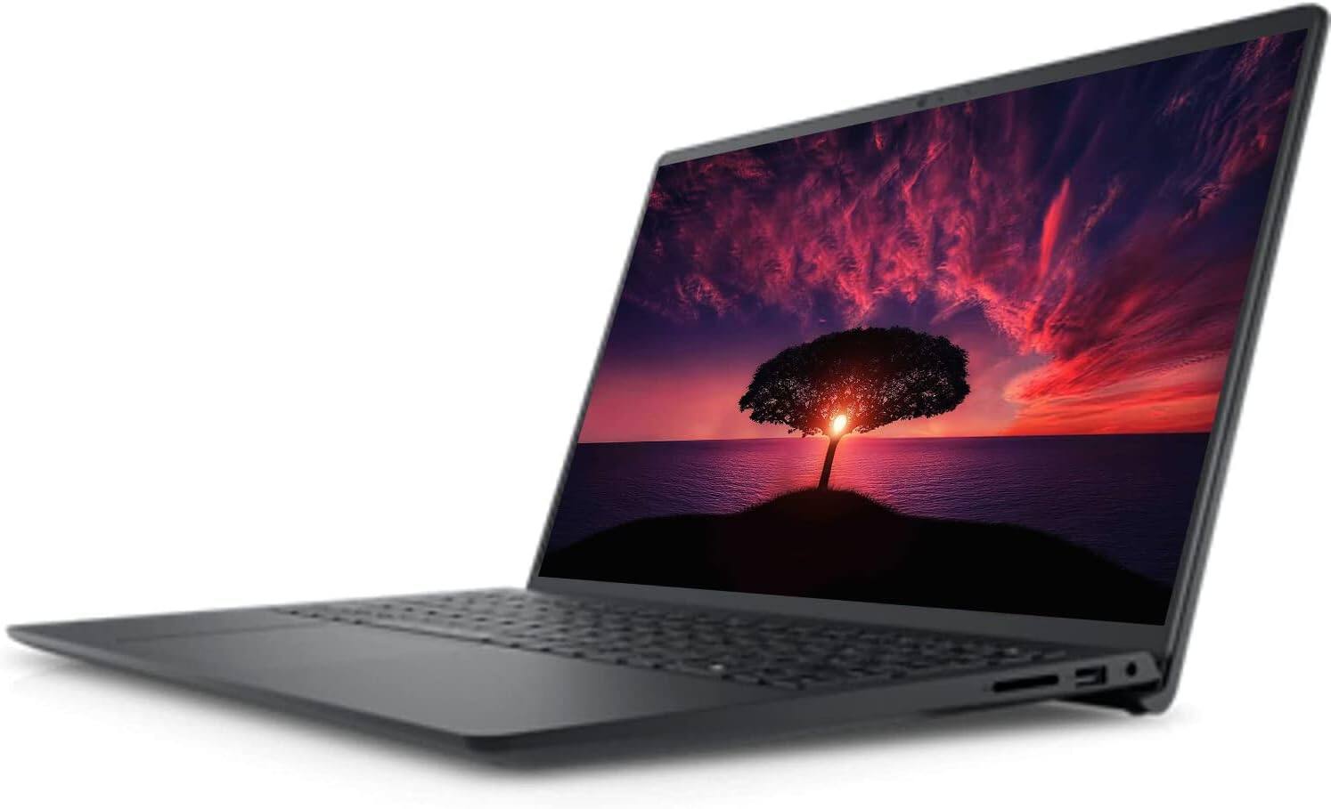 Alt View 3. Dell - Inspiron 3525 Laptop 15.6 FHD Display (Ryzen 7 5825U, 16GB, 1TB SSD, AMD Radeon, WiFi 5, Win 11 Pro) - Carbon Black.