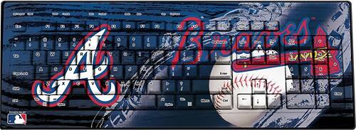 Front Standard. Pangea Brands - Keyscaper Atlanta Braves Wireless Keyboard.