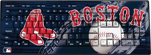 Front Standard. Pangea Brands - Keyscaper Boston Red Sox Wireless Keyboard.