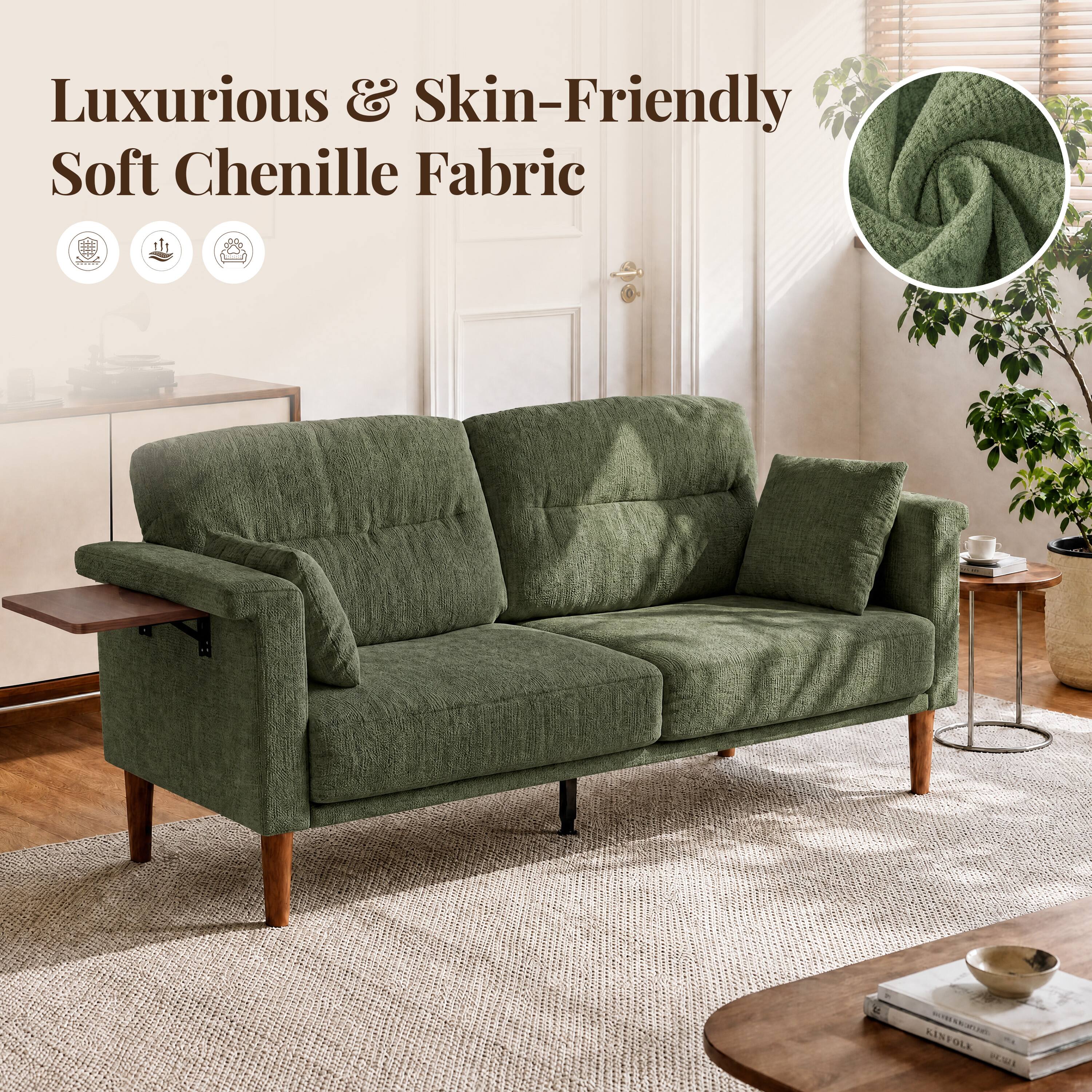 Luxurious & Skin-Friendly Soft Chenille Fabric