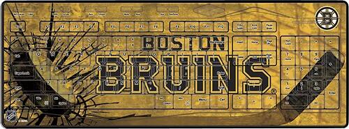 Front Standard. Pangea Brands - Keyscaper Boston Bruins Wireless Keyboard.