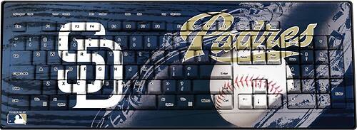 Front Standard. Pangea Brands - Keyscaper San Diego Padres Wireless Keyboard.