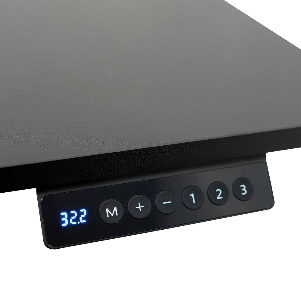 Alt View 6. Loheer - Loheer 63 Inch L-Shaped Electric Standing Desk Black Corner Sit to Stand Desk with 3 Memory Presets - Black.