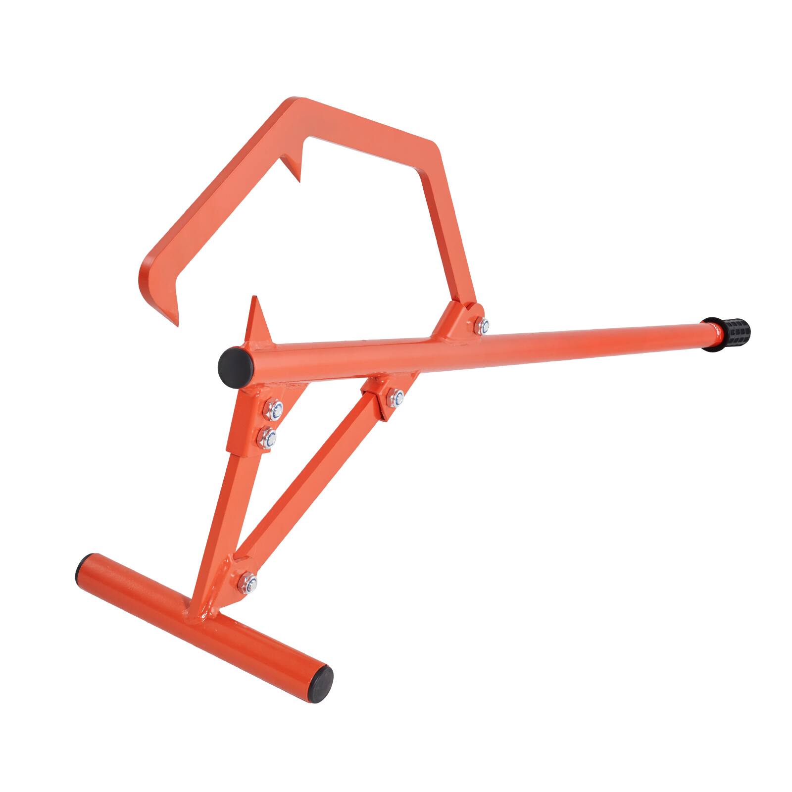 Alt View 5. VEVOR - Timberjack, 46.5 in, Heavy Duty Steel Log Roller, Log Lifter with Adjustable Cant Hook, Logging Tools Log Jack for Logs - Orange.