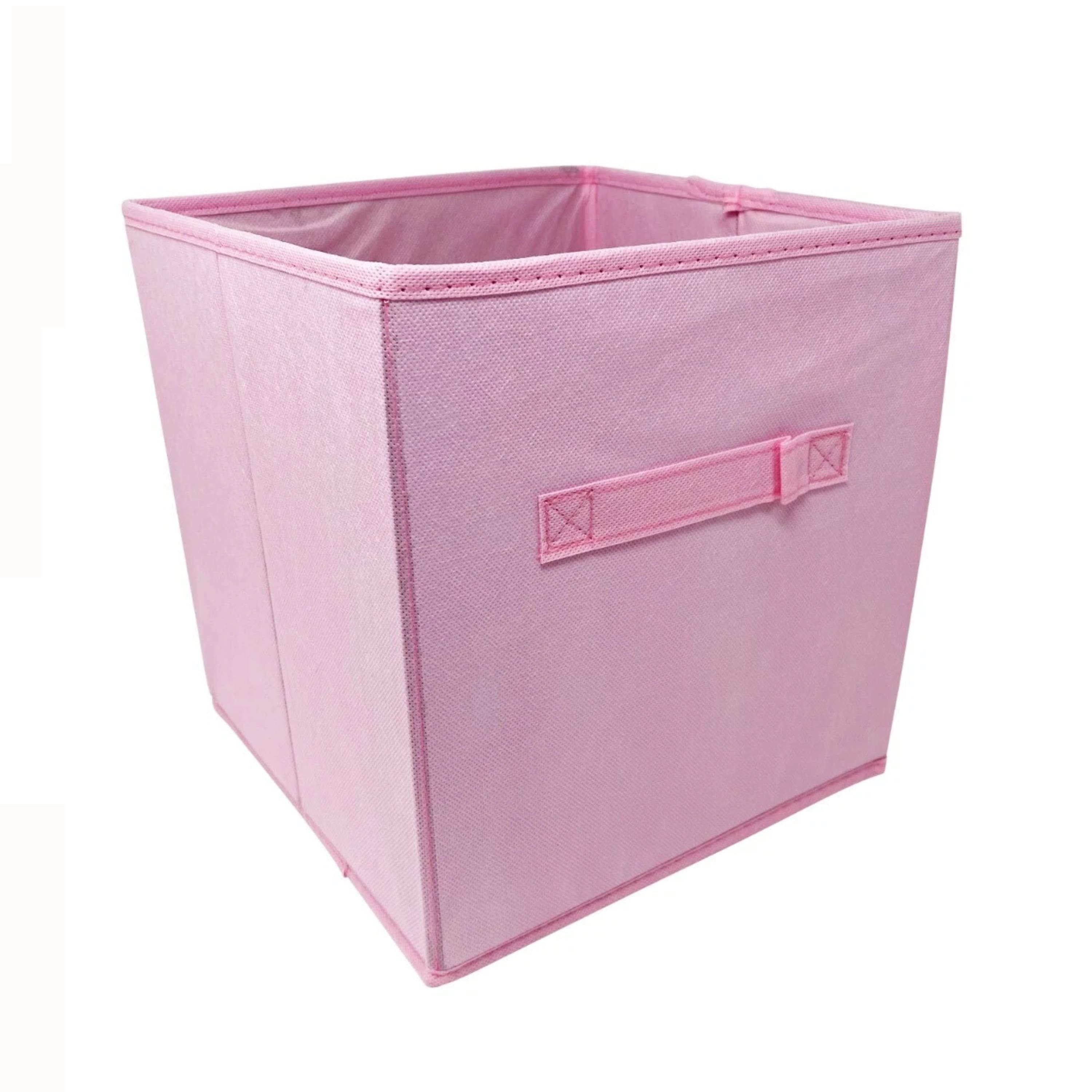 Kitcheniva - Fabric Storage Cube Bins Organizer Basket Containers Bins Fabric Handle 10 Inch 6 Pack Pink price history on PriceWatchPro