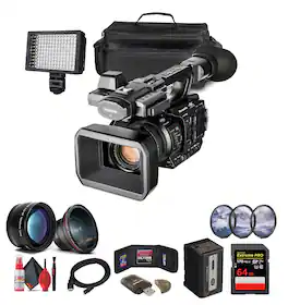 Panasonic - AG-X20ED / HC-X20 4K Professional Compact Camcorder with Rich Connectivity + 64GB Card + More