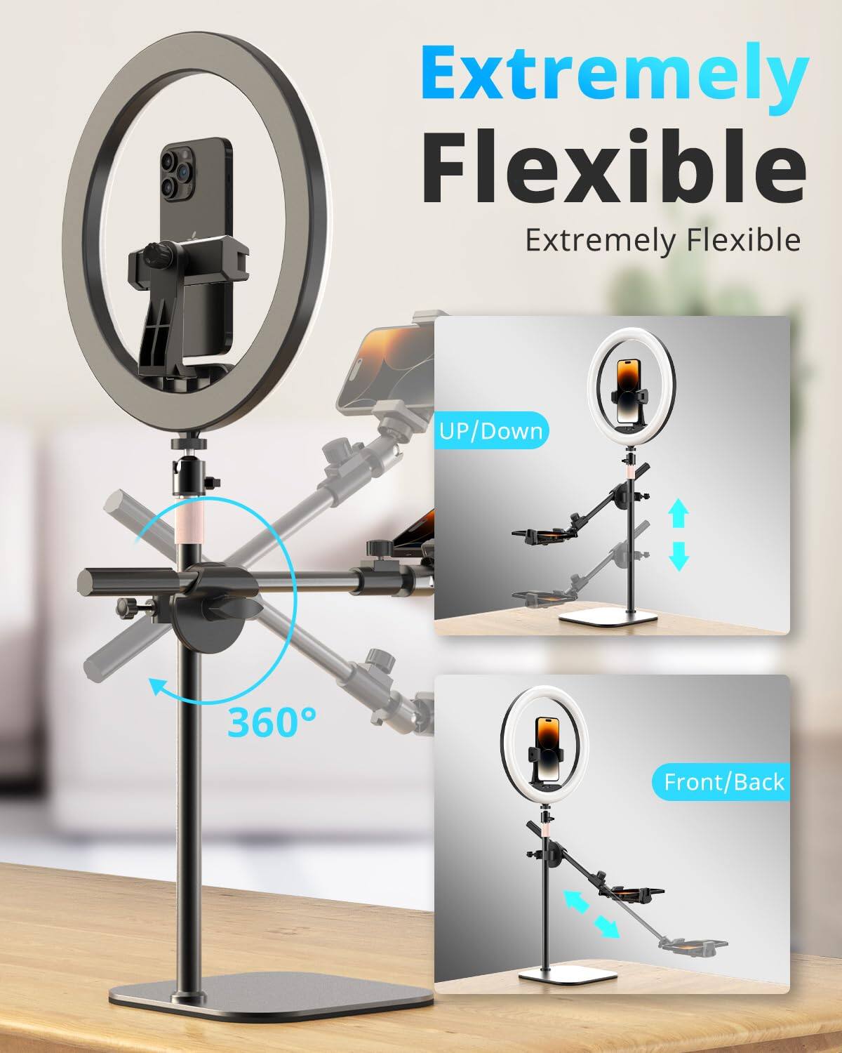 Extremely Flexible

Extremely Flexible

UP/Down

360°

Front/Back