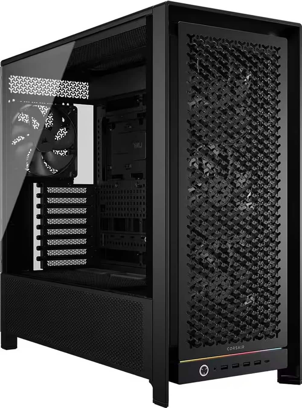 Front. CORSAIR - 5000D RS Mid-Tower Modular PC Case - Black.