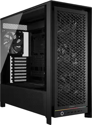Front. CORSAIR - 5000D RS Mid-Tower Modular PC Case - Black.