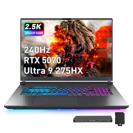 2.5K
2560X1600
240Hz
RTX 5070
Ultra 9 275HX