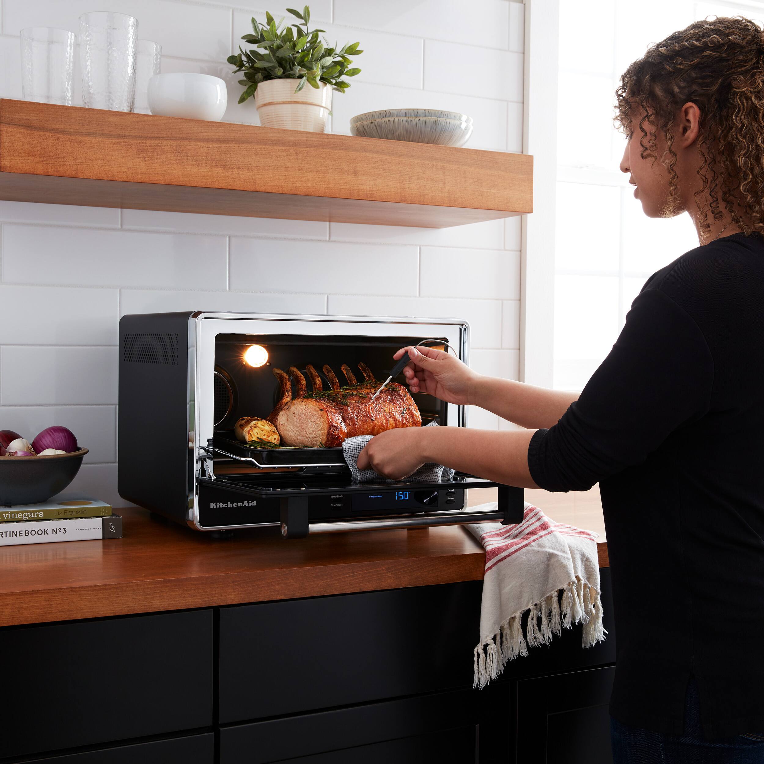 Alt View 1. KitchenAid - Dual Convection Countertop Oven - KCO255 - Black Matte.
