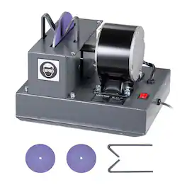 VEVOR - Lawn Mower Blade Sharpener, 1/3HP Lawnmower Blades Grinder with 7" Ceramic Grinding Wheel, 30° or 40° Blade Sharpening - Gray