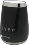 Left Zoom. PureGuardian - Deluxe Aromatherapy Essential Oil Diffuser with Touch Controls & Alarm Clock - Black Onyx.