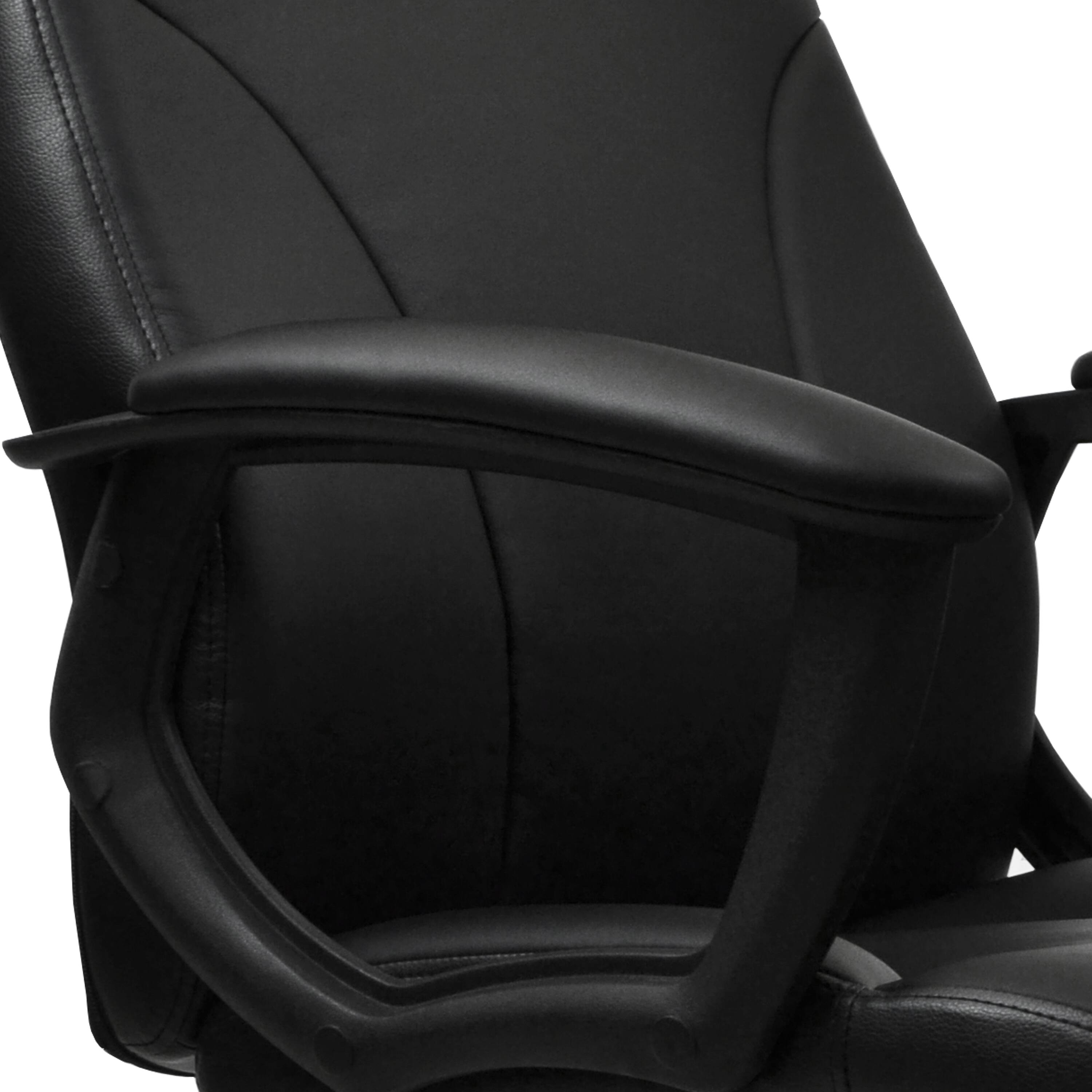 Alt View 3. Forest'nSky - Medium-Back Executive Office Chair, Black Ergonomic Desk Chair with Adjustable Height - Black.