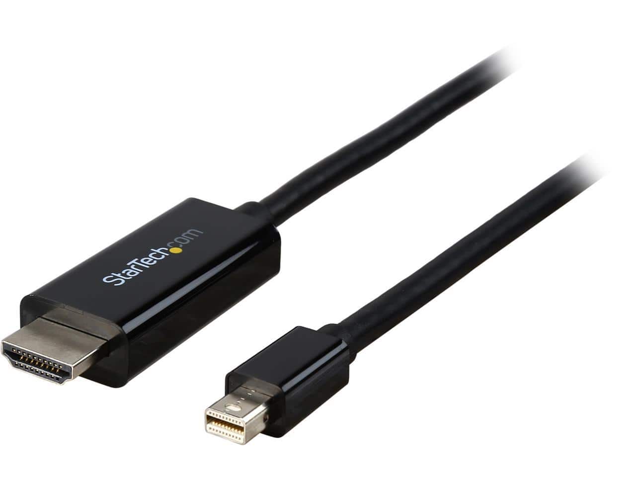 StarTech.com - StarTech MDP2HDMM1MB Mini DP to HDMI Cable - 3 ft, 4K, (M/M)