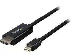 StarTech.com - StarTech MDP2HDMM1MB Mini DP to HDMI Cable - 3 ft, 4K, (M/M)