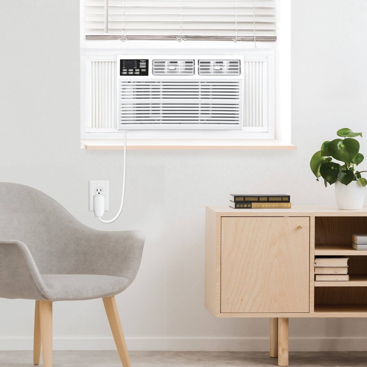 Alt View 24. Whirlpool - 450 Sq. Ft. 10,000 BTU Window Air Conditioner with Remote Control - White.