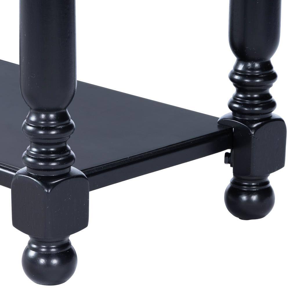Angle. Butler Specialty - Devane Side Table - Black.