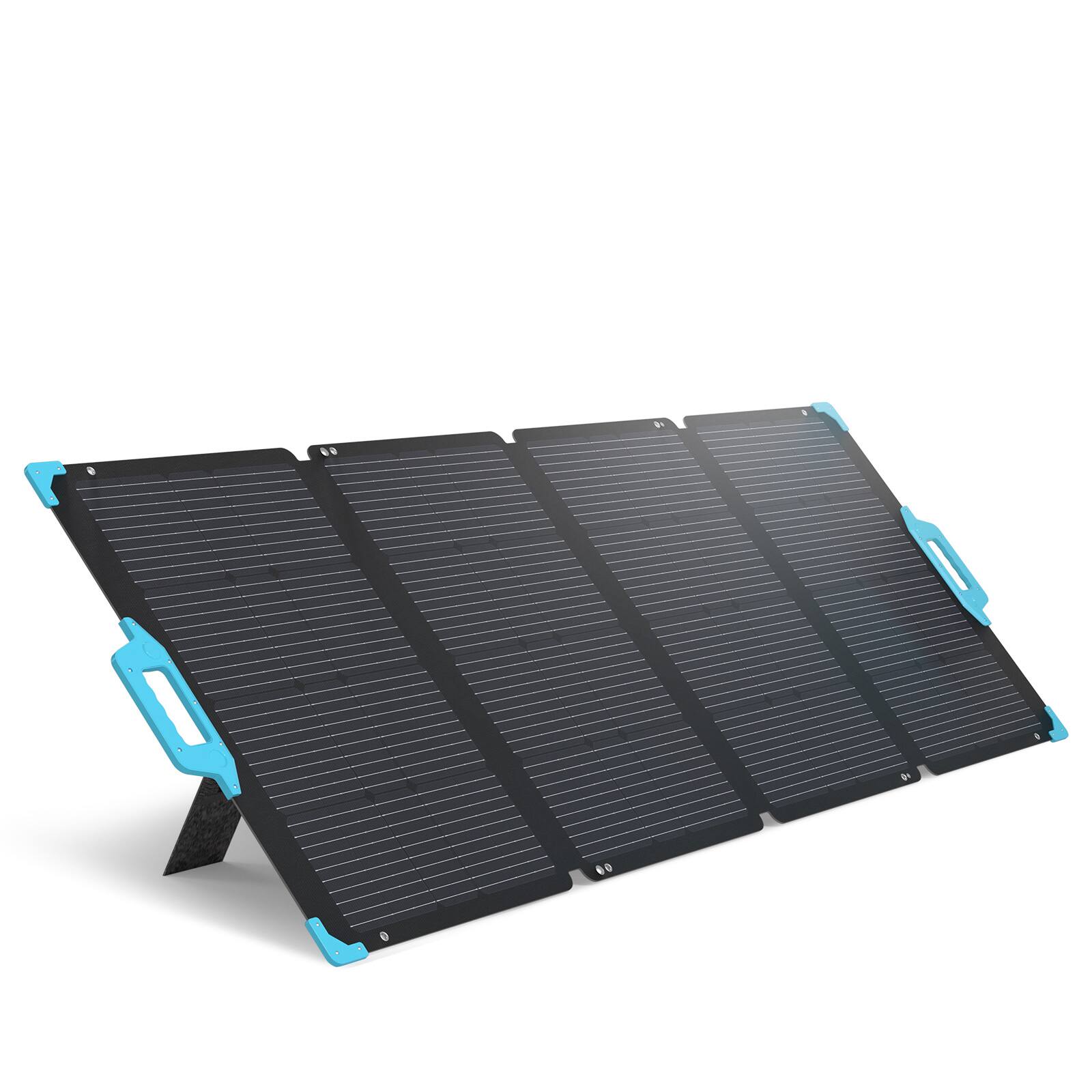 Renogy - 220 Watt Portable Solar Panel - Black - Front_Zoom