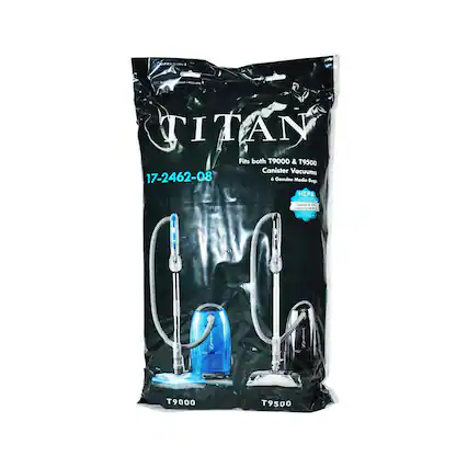 TITAN Fits both T9000 & T9500 Canister Vacuums
17-2462-08
6 Genuine Media Bags
PA - Conura - 1 NEs - TTA
T9000 T9500