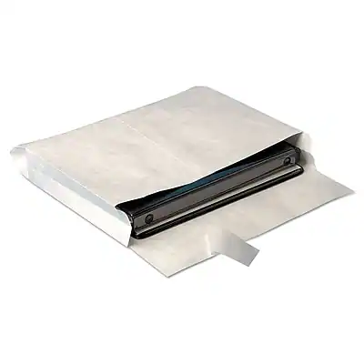 Front. Survivor - Open Side Expansion Self Seal #13 Catalog Envelope, 10" x 13" x 2", 25/Pack - White.