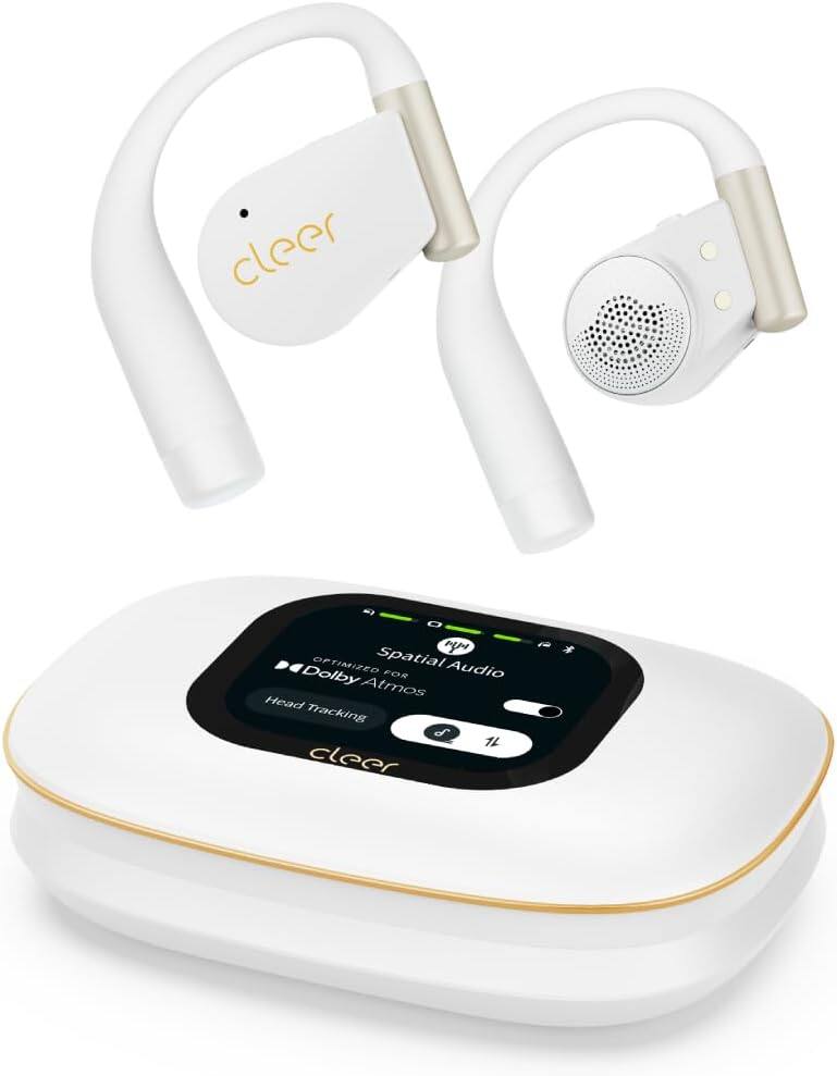 Cleer - ARC 5 Open-Ear Wireless Earbuds, Dolby Atmos & THX Spatial Audio, 60H Battery, IPX7 Waterproof - White price history on PriceWatchPro