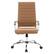 Alt View 2. LeisureMod - Benmar High Back Leather Office Chair with Adjustable Height, Swivel Base, Ergonomic Design Modern Conference Chair - Brown.