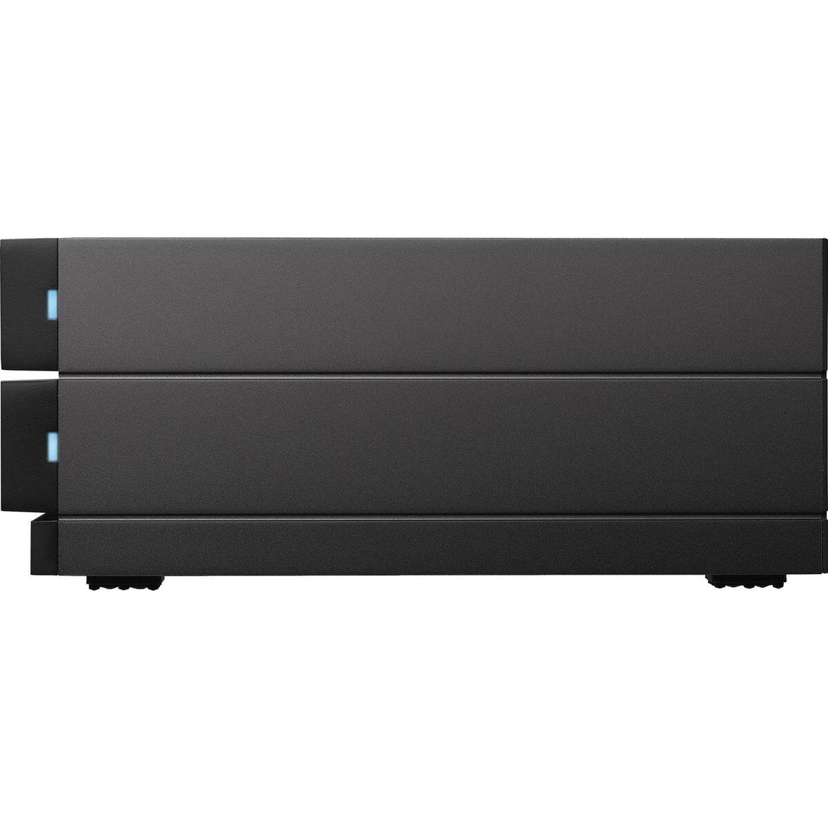 Alt View 2. LaCie - LaCie 2big 40TB 2-Bay USB 3.1 Type-C Professional RAID Drive, 2x 20TB IronWolf Pro SATA 3.5" HDDs - Black.