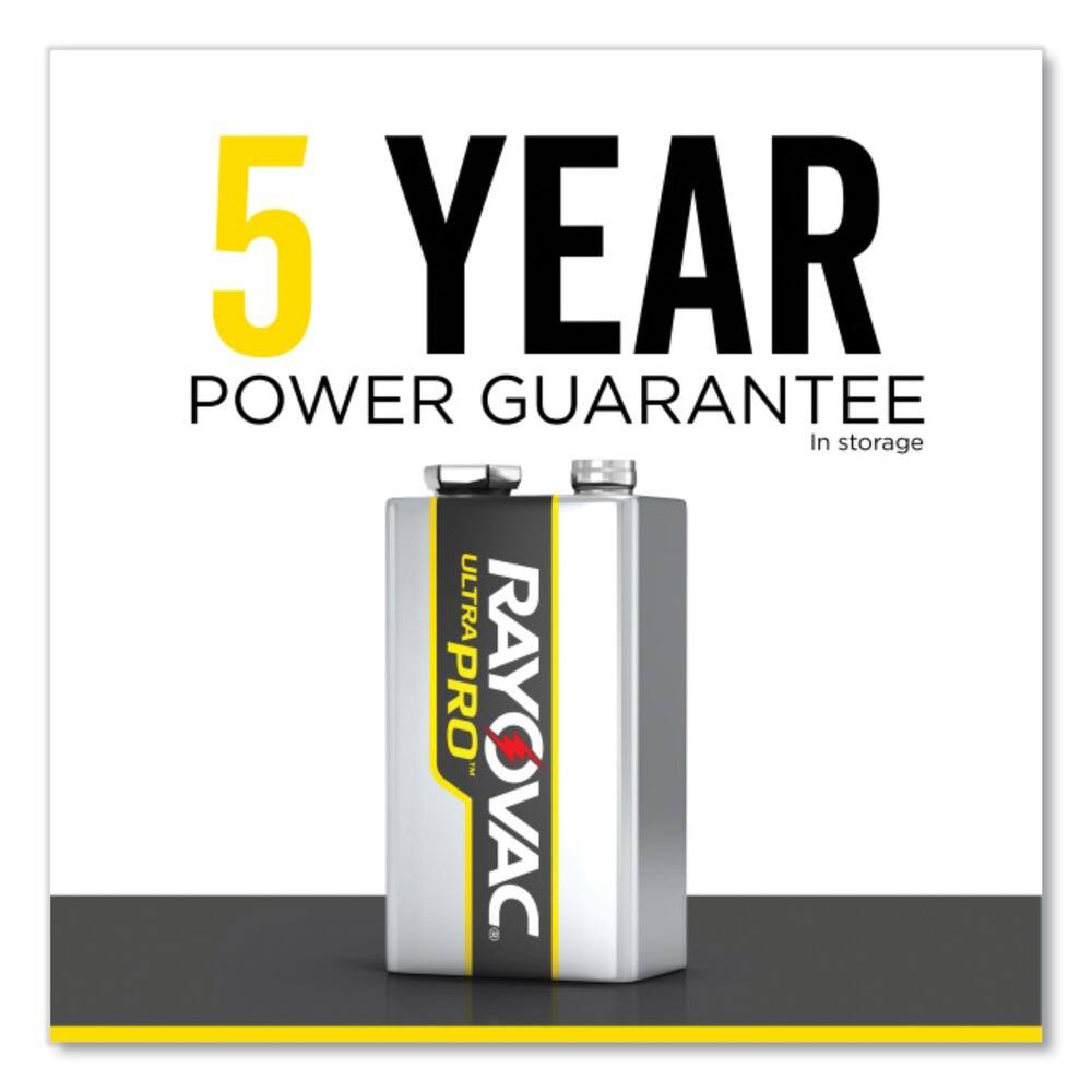 5 YEAR POWER GUARANTEE  
In storage  

ULTRA PRO RAYOVAC