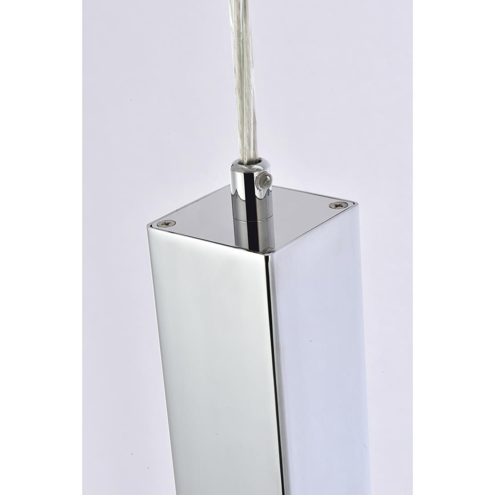 Alt View 2. Elegant Lighting - Weston 5 lights pendant in chrome - Chrome.