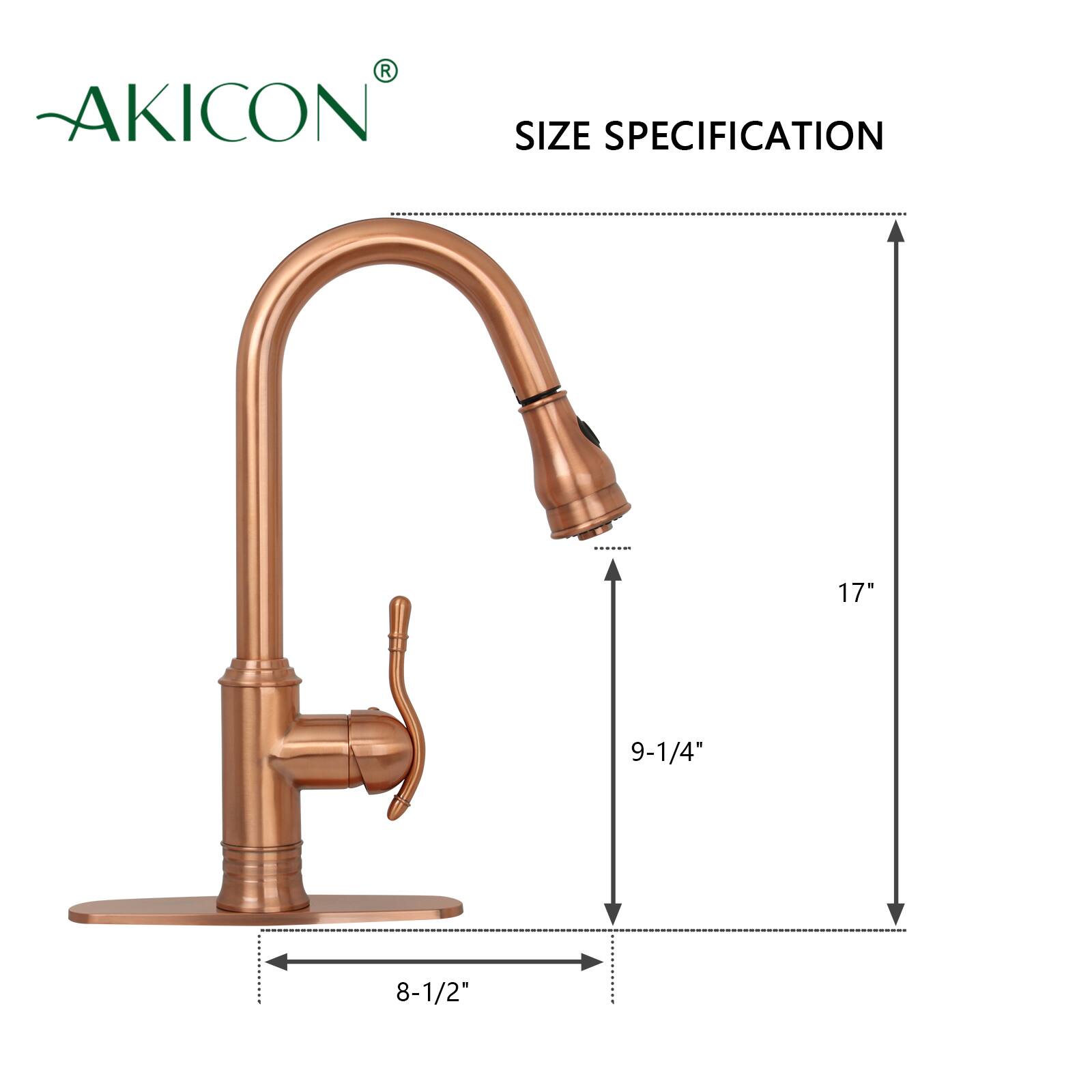 AKICON SIZE SPECIFICATION  
17"  
9-1/4"  
8-1/2"