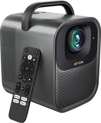ETOE Seal Pro 1080P Google TV Projector w/ Netflix Certified, 1000 ETOE Seal Pro 1080P Google TV Projector w/ Netflix Certified, 1000