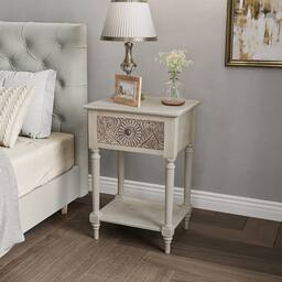 Wood Color-carved-1 Drawer