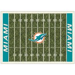 Imperial - Miami Dolphins 5'4'' x 7'8'' Home Field Rug - Multicolor