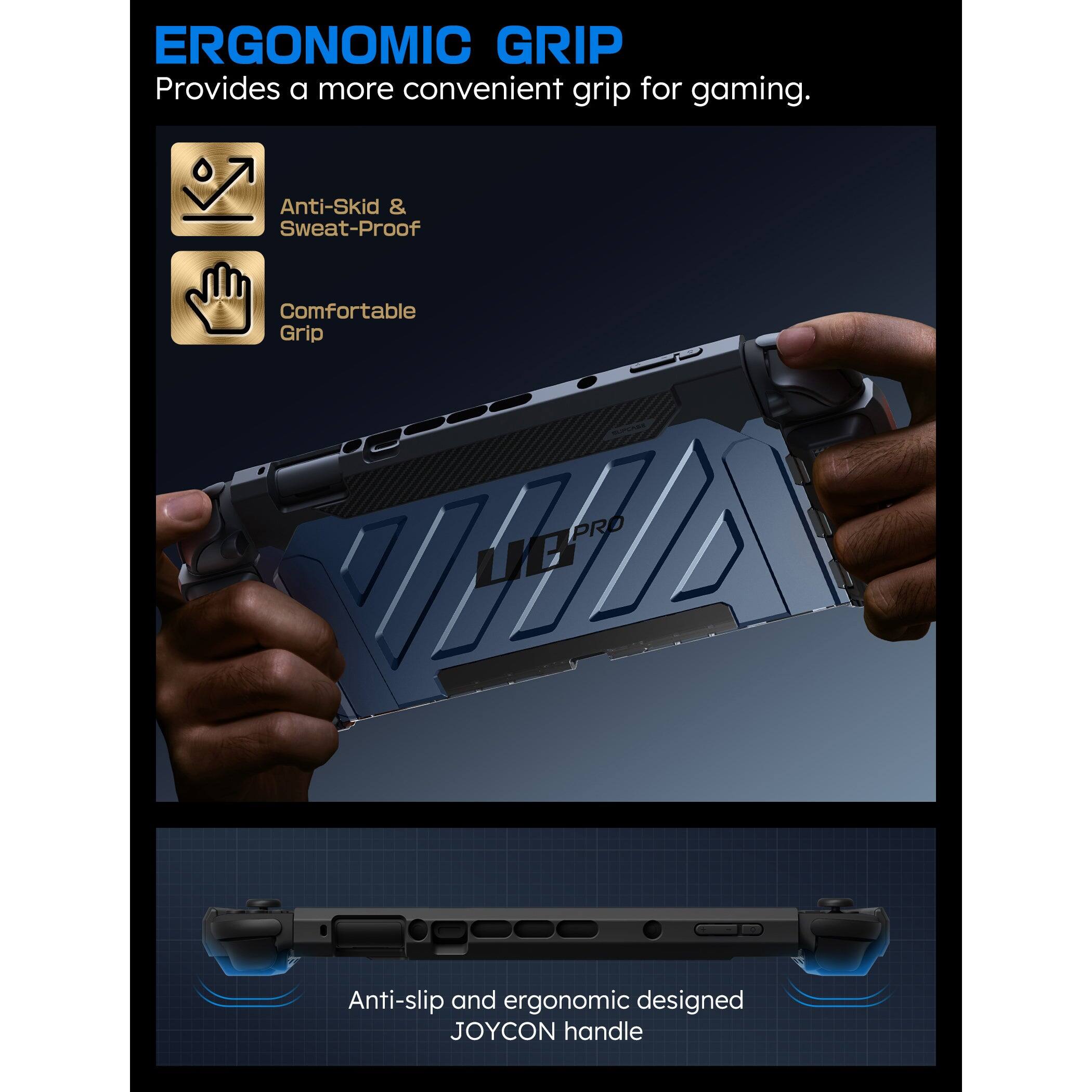 ERGONOMIC GRIP Provides a more convenient grip for gaming. Anti-Skid & Sweat-Proof Comfortable Grip - PRD EZ LB Anti-slip and ergonomic designed JOYCON handle