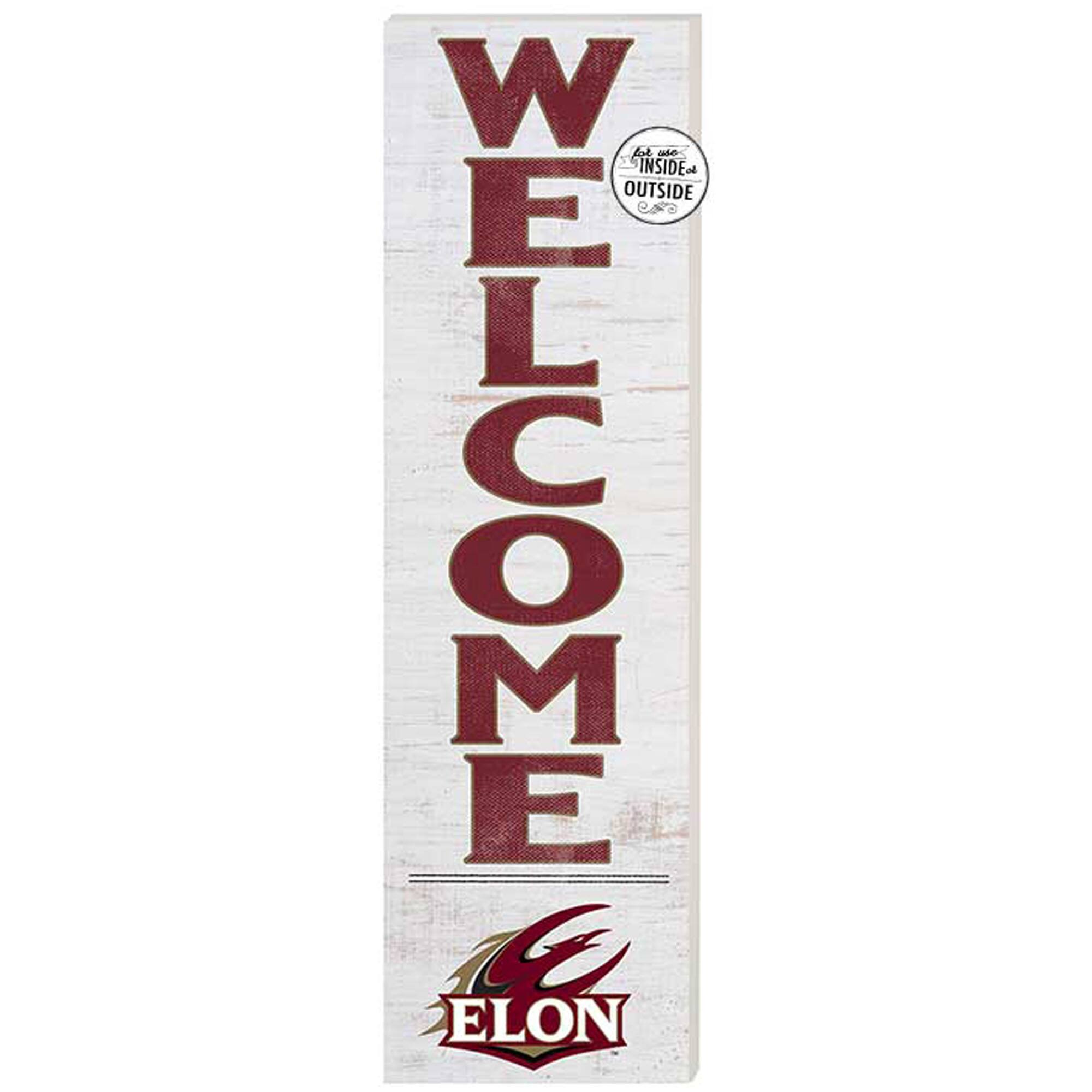 Jardine - Elon Phoenix 10'' x 35'' Indoor/Outdoor Welcome Sign - White