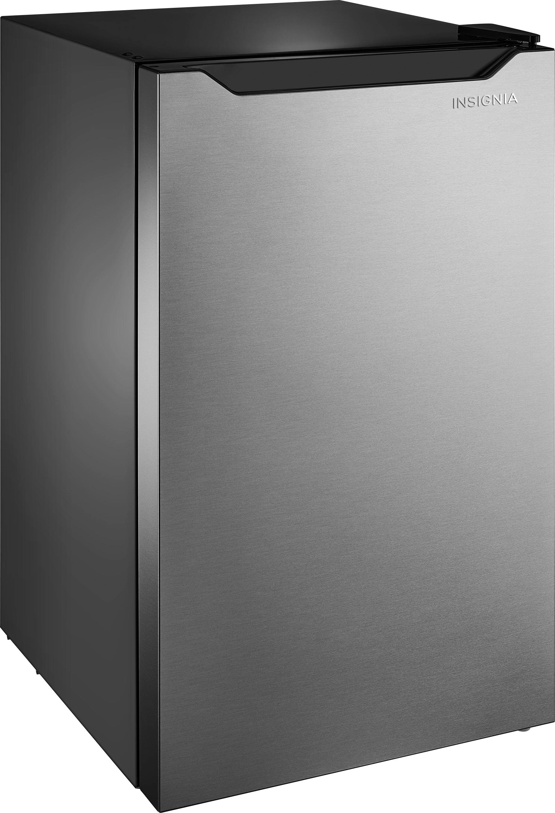 Alt View 13. Insignia™ - 4.4 Cu. Ft. Mini Fridge with Door Storage and ENERGY STAR Certification - Stainless Steel.