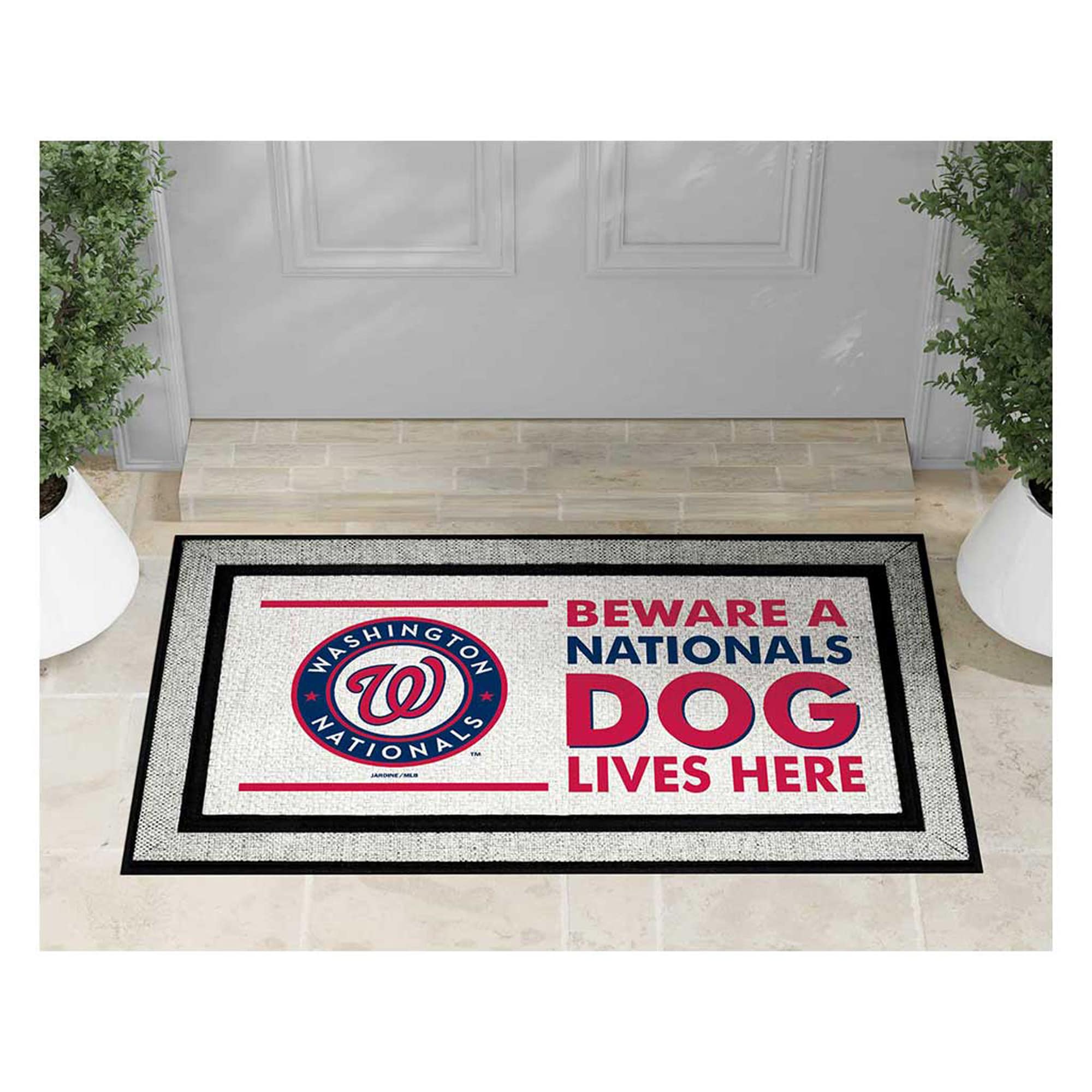 BEWARE A NATIONALS DOG LIVES HERE