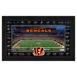 Highland Mint - Cincinnati Bengals 12" x 20" 2025 Signature Gridiron Panoramic Framed Photo - Multicolor