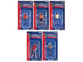 "Campers" Series 5 piece Figure Set for 1/24 Scale Models by American Diorama - Multi