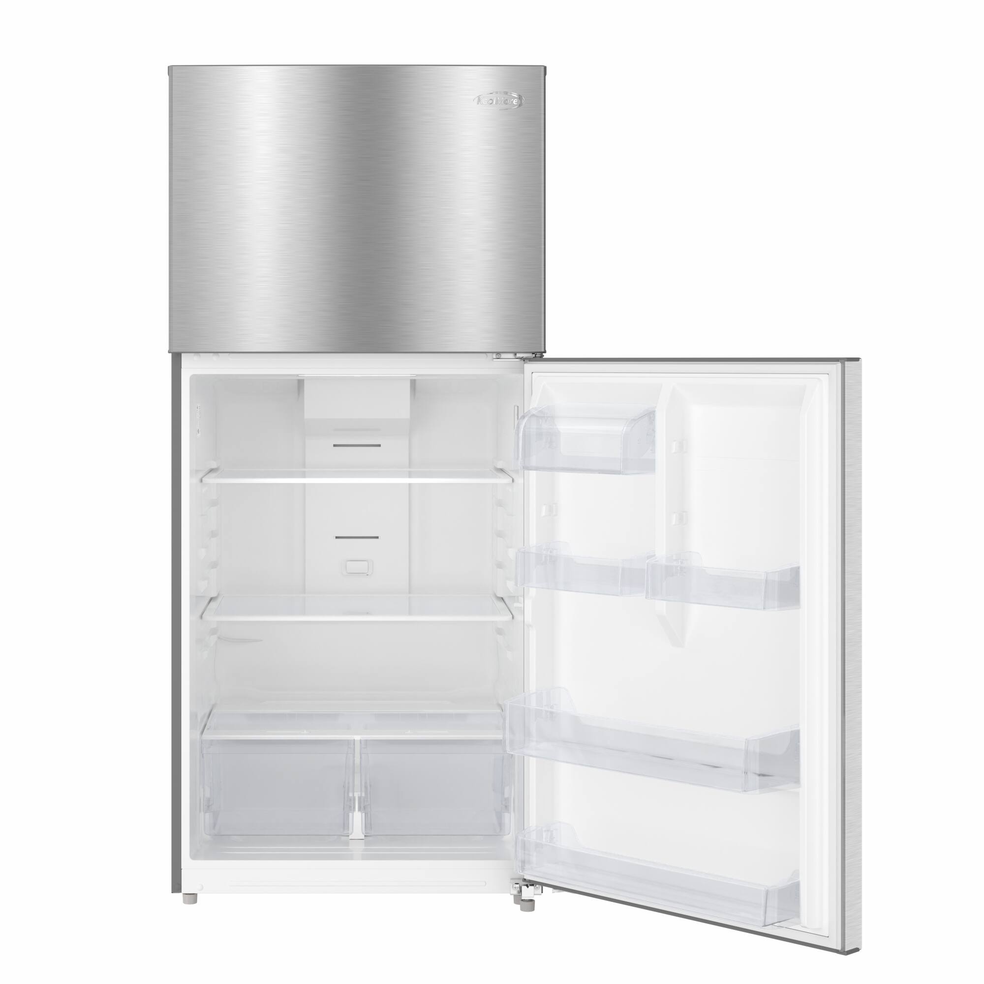 Alt View 4. Koolmore - 30 In. 20 Cu. Ft. Top-Freezer Household Refrigerator in Stainless Steel, Energy Star Certified - Stainless steel.