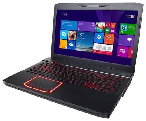 CyberPowerPC - Fangbook III 15.6" Laptop - Intel Core i7 - 8GB Memory - 1TB Hard Drive - Black/Red-Front_Standard 