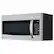 Left. LG - 1.7 Cu. Ft. Convection Over-the-Range Microwave - Stainless steel.
