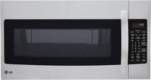 LG - 1.7 Cu. Ft. Convection Over-the-Range Microwave - Stainless steel - Front_Zoom