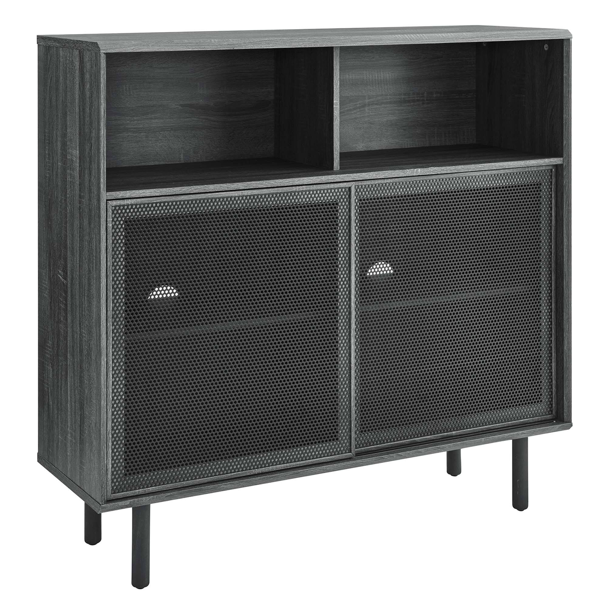 Angle. Modway - Kurtis 47" Display Cabinet by Modway - Charcoal.